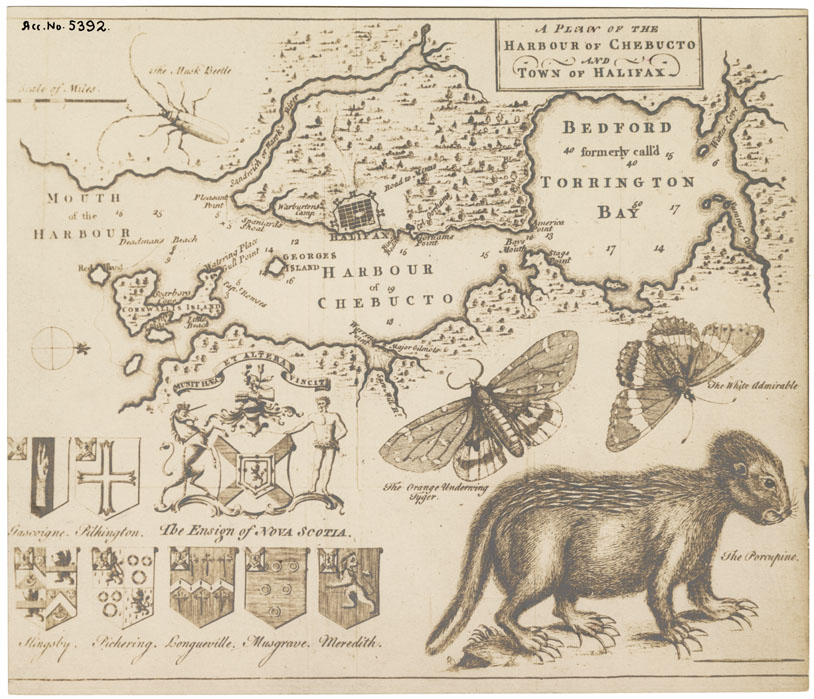 maps : A Plan of the Harbour of Chebucto and Town of Halifax