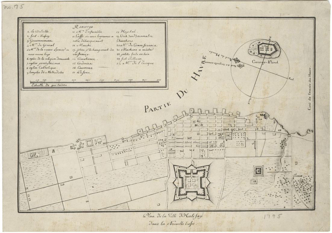 maps : Plan de la Ville dHalifax dans la Nouvelle Ecopse