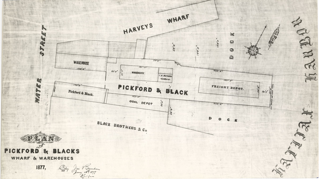 maps : Pickford & Black Wharves & Warehouses