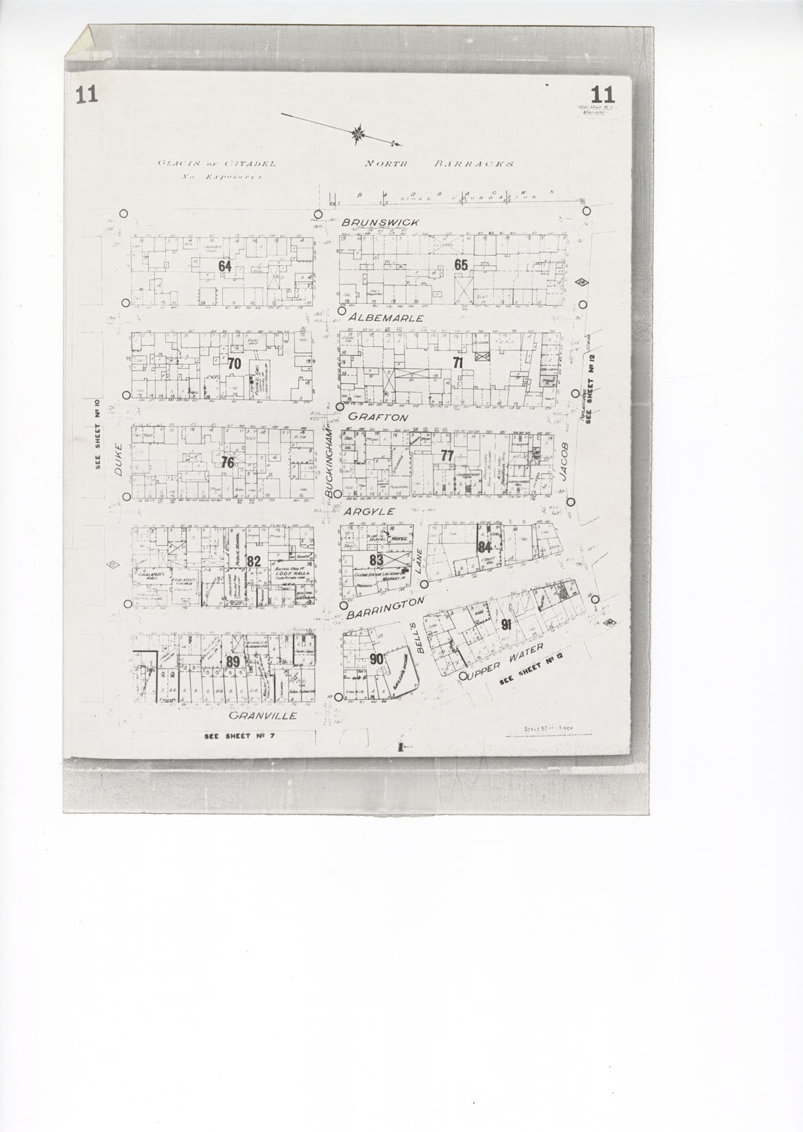 maps : Part of Birds Eye View of Halifax N.S. 1879