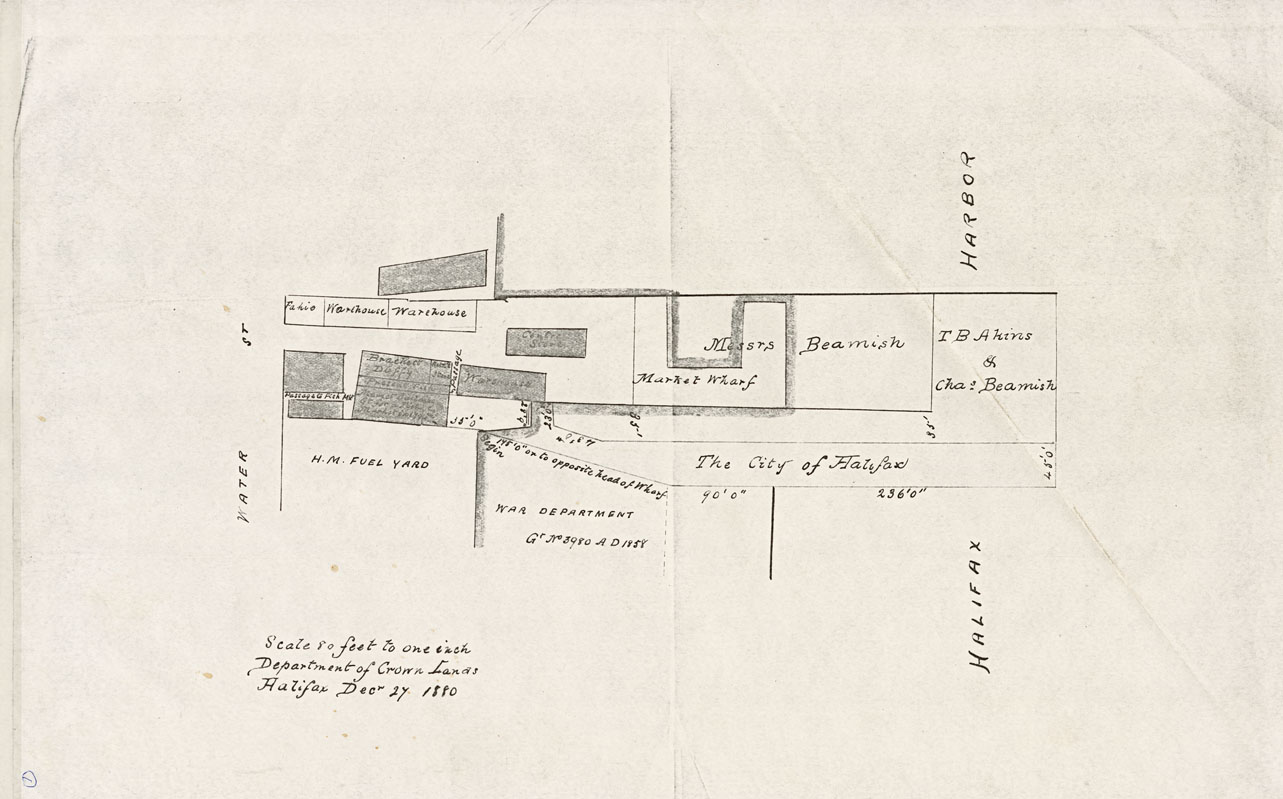 maps : Water Street, Market Wharf, Fuel Yard Area