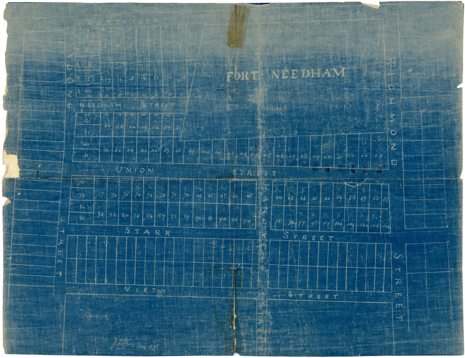 maps : Halifax Relief Commission Fort Needham Area