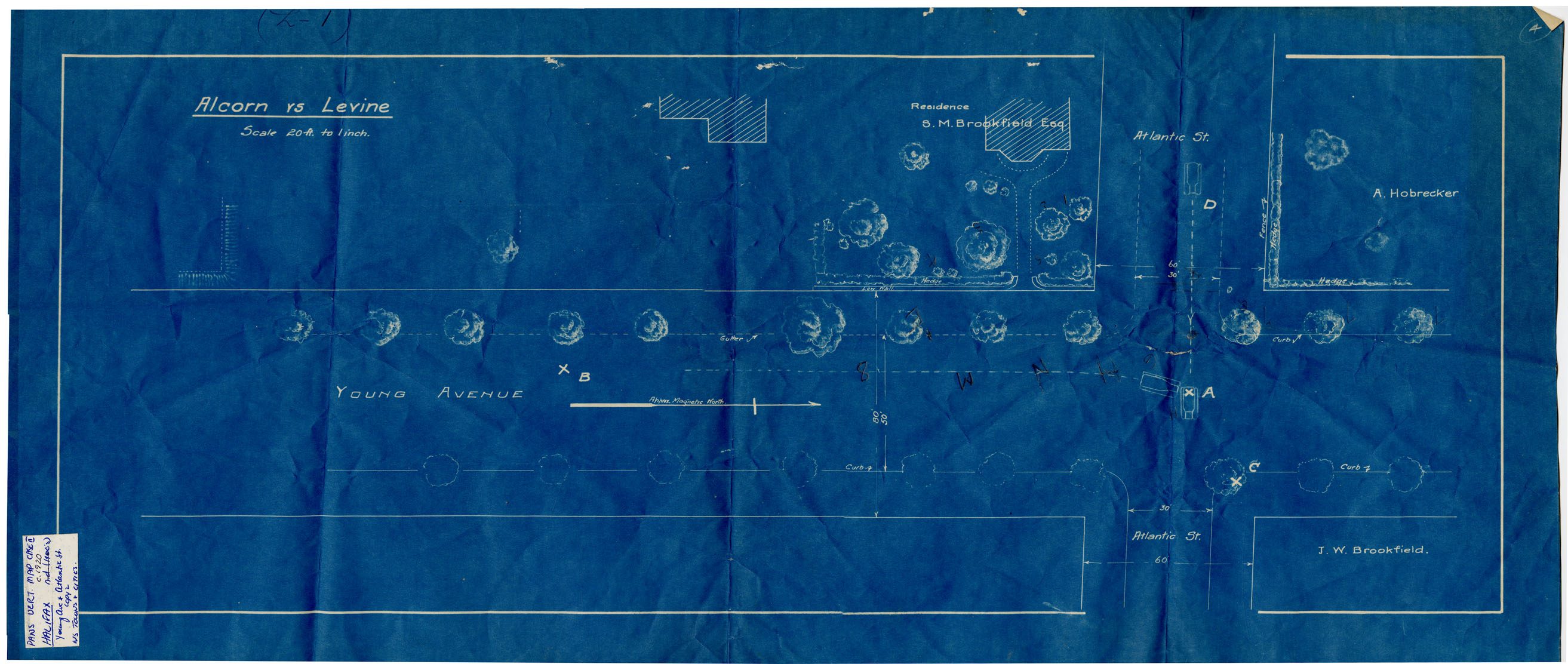 maps : Halifax Sts: Young Ave intersection of Atlantic