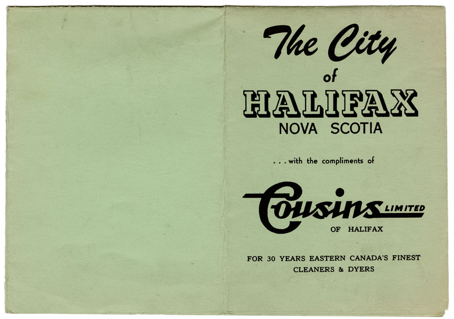 maps : The City of Halifax, N.S. with the Compliments of Cousins