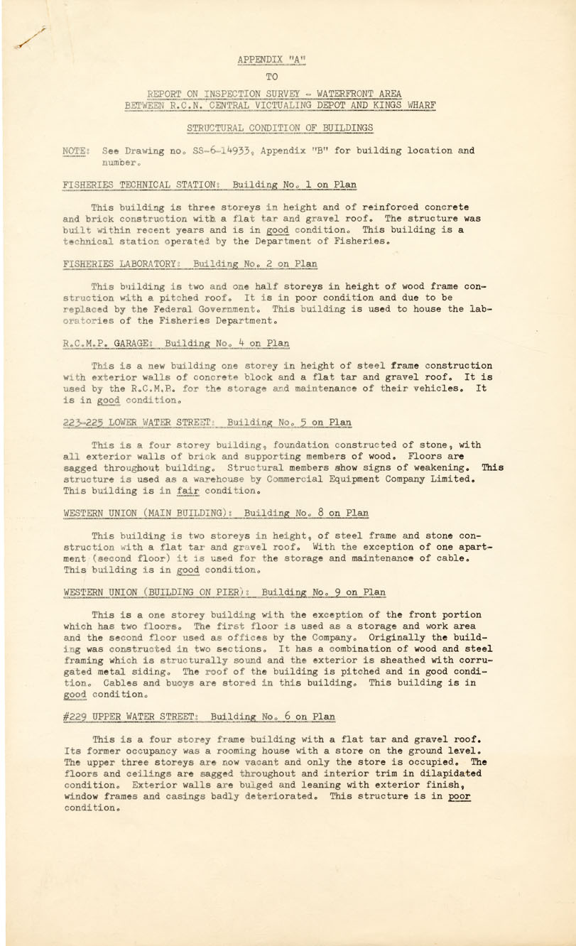 maps : Inspection Survey Waterfront Area