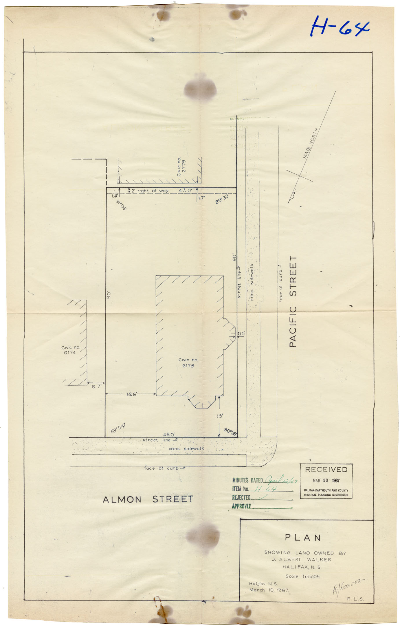 maps : Plan Land-Alman St & Pacific St