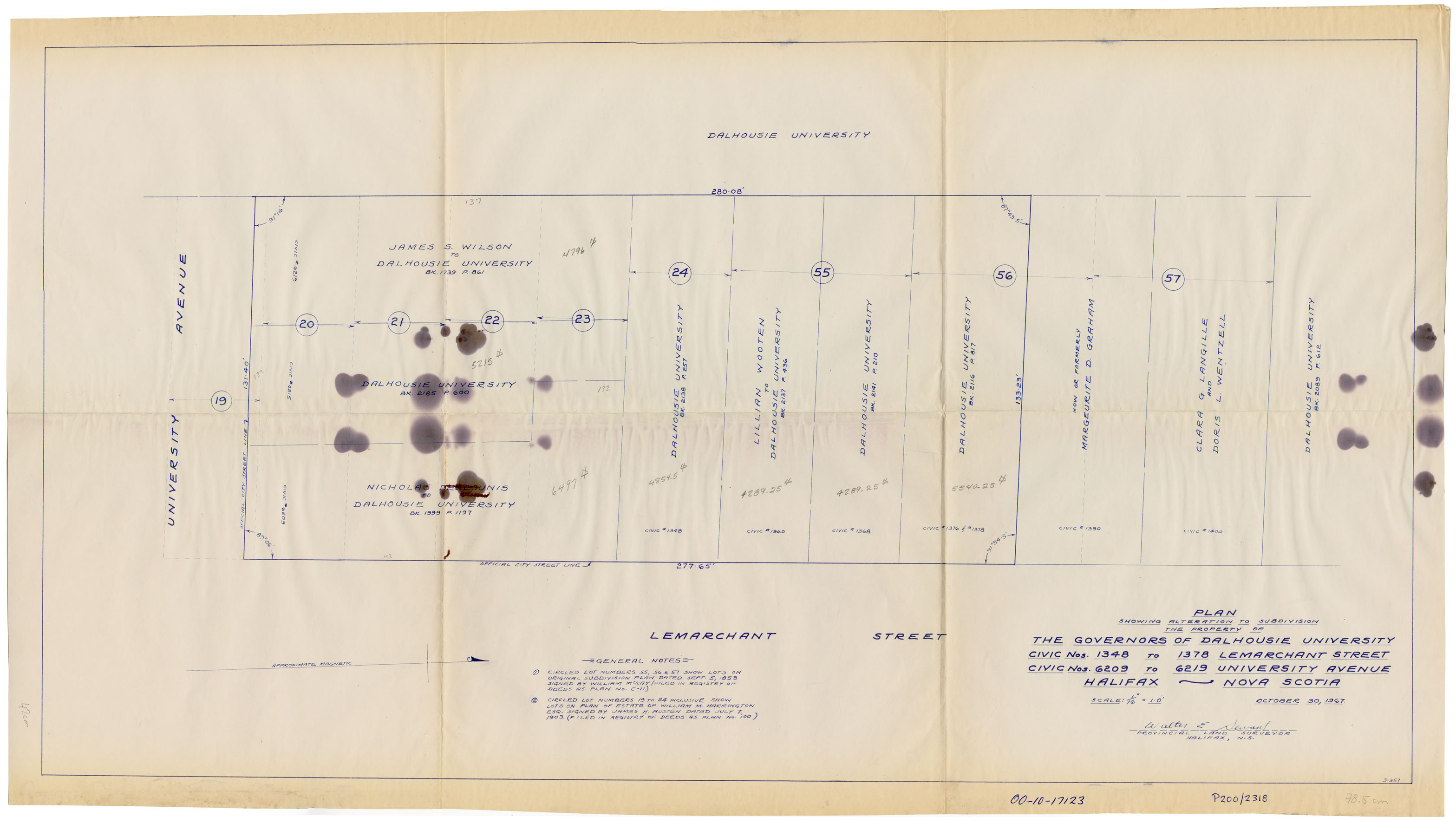 maps : LeMarchant & University Ave, Halifax