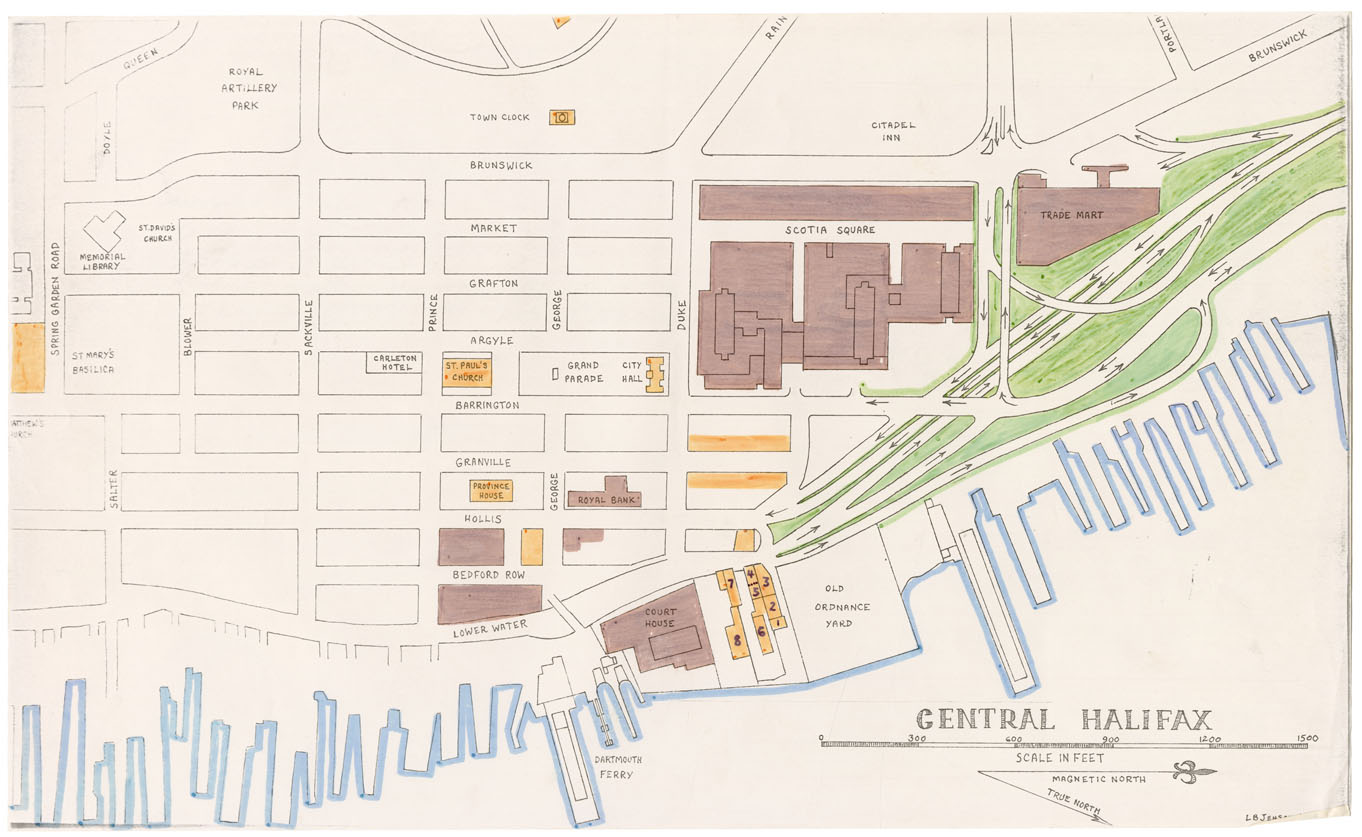 maps : Central Halifax L.B.Jenson 1969