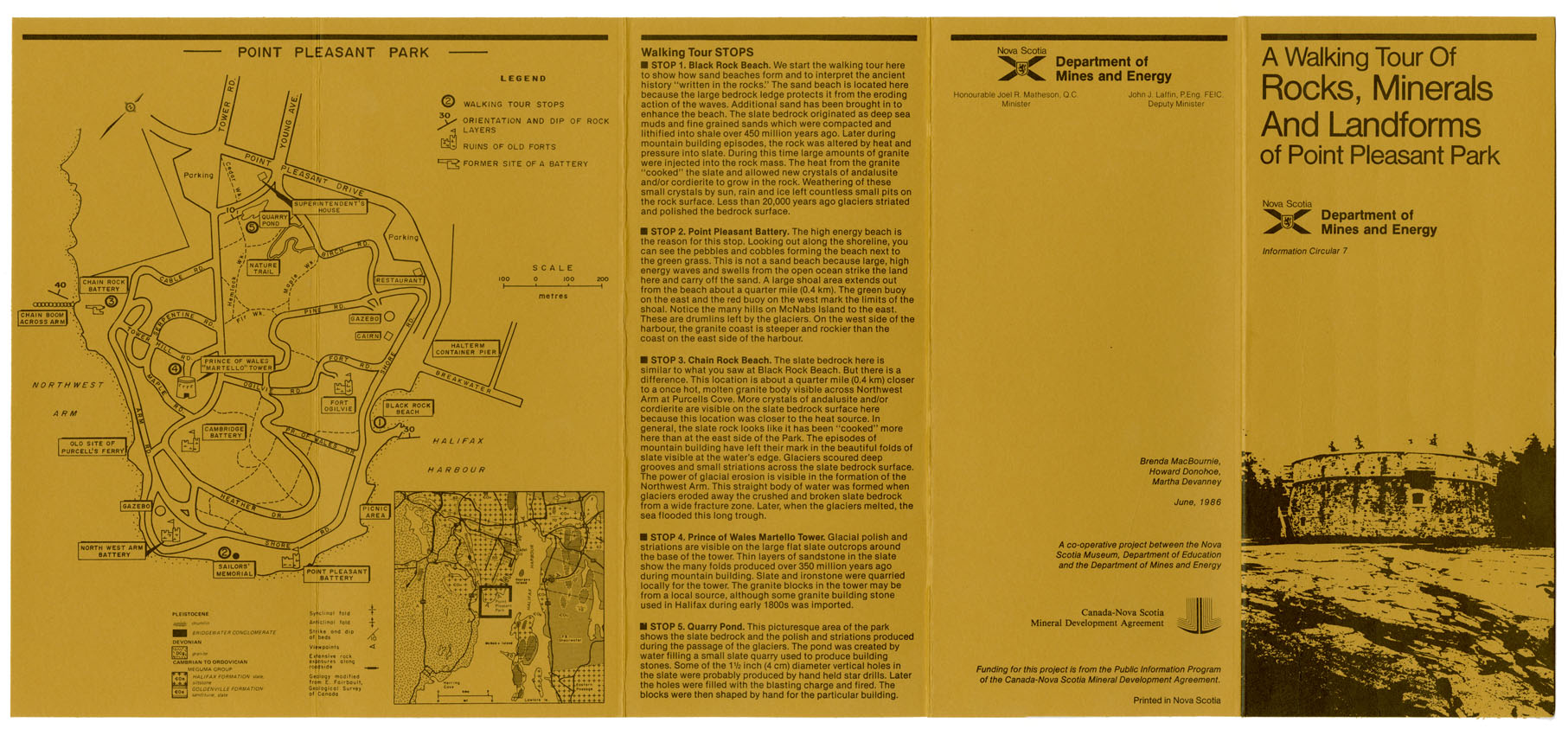 maps : A Walking Tour of Rocks, Minerals and Building Stones in Downtown Halifax