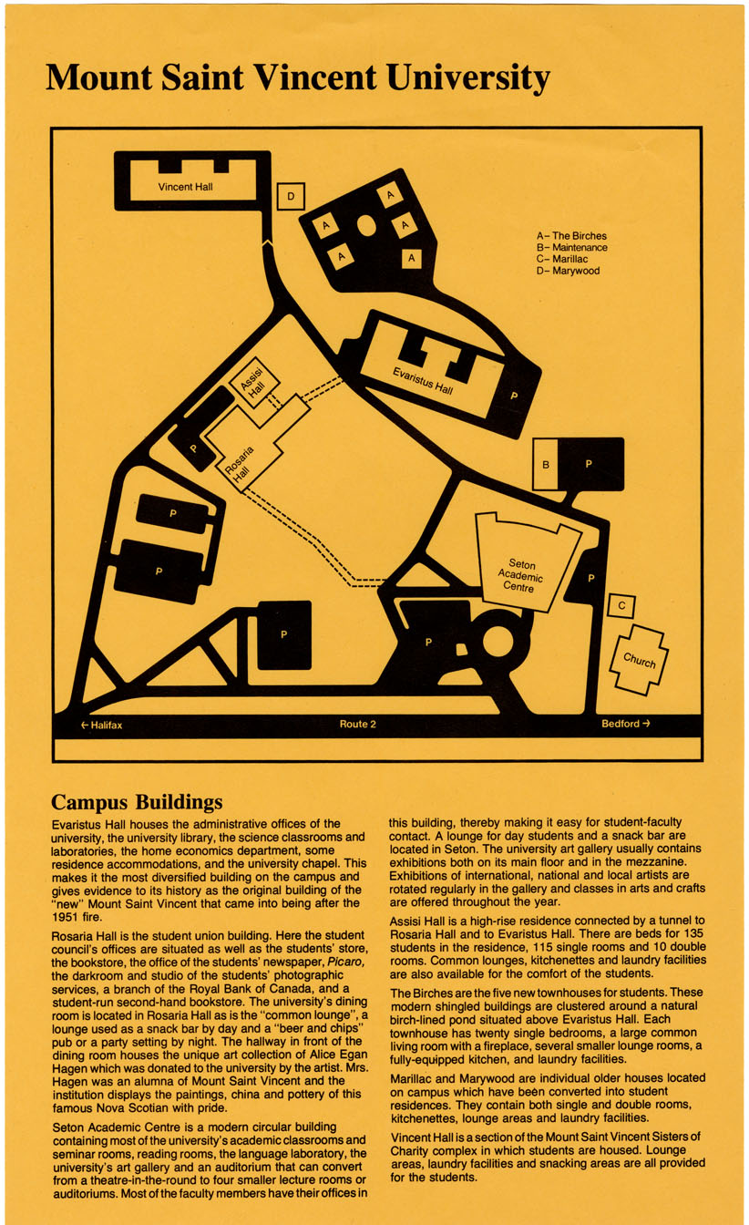 maps : Mount Saint Vincent University Campus Buildings