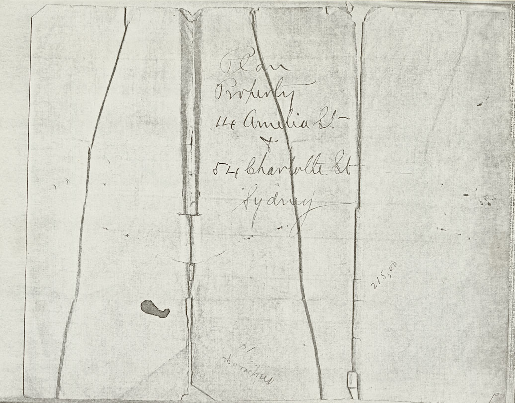maps : Plan Property 14 Amelia Street & 54 Charlotte Street, Sydney