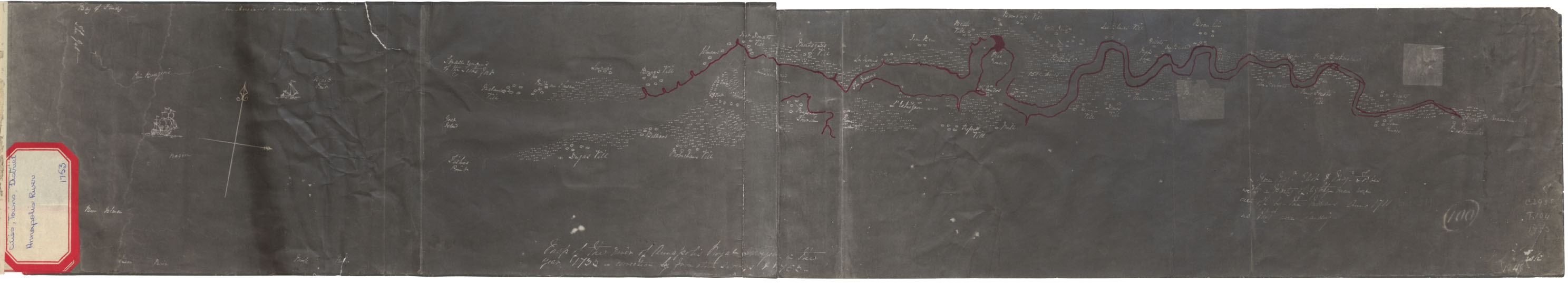 Map of the River of Annapolis Royal surveyed in the year 1733