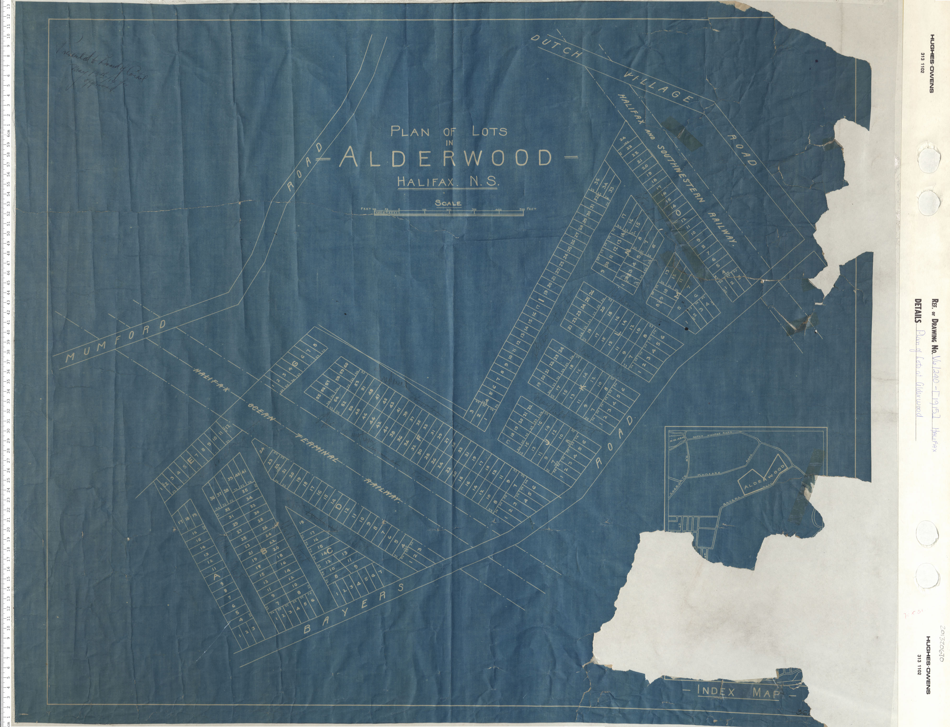 Plan of lots at Alderwood