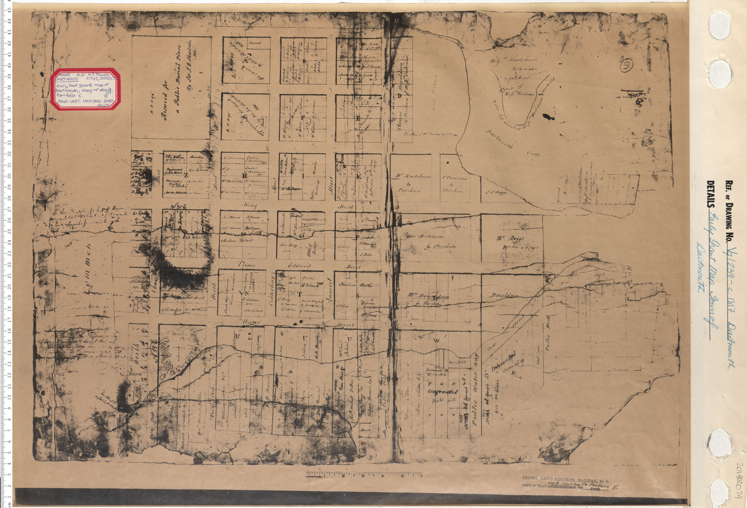 Early Grant Map. Town of Dartmouth