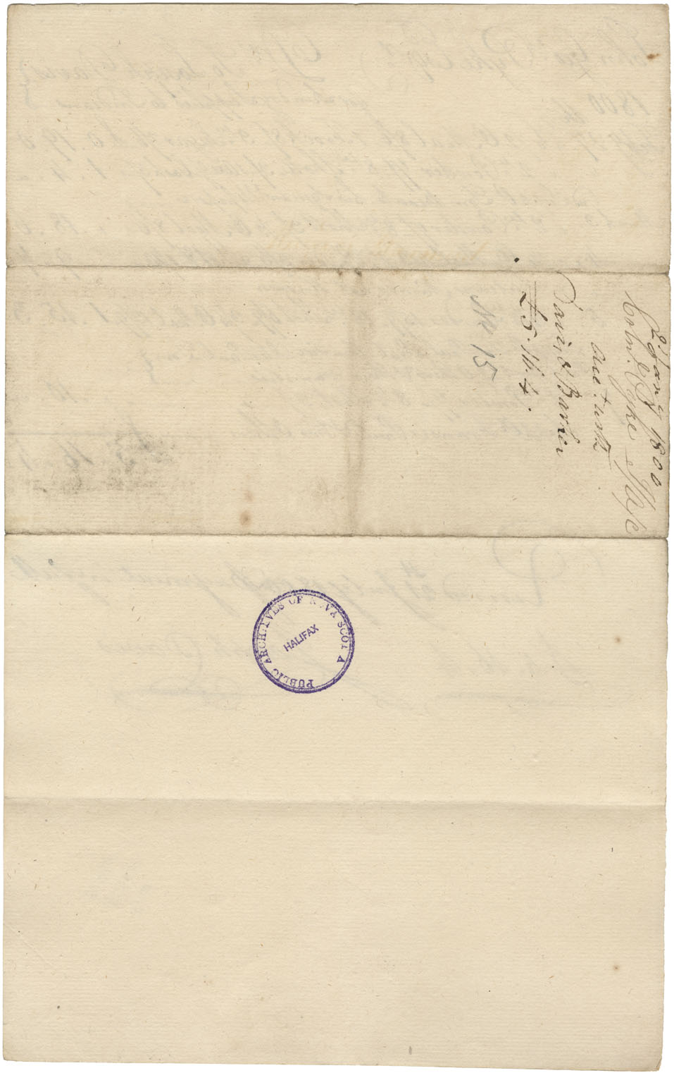Receipt by Joseph Davis of £5-16-4 for sundry supplies to Mi'kmaq from John Geo. Pyke, 21 July 1800.
