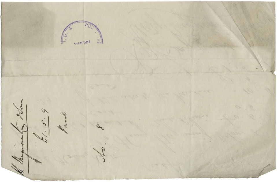 Indian Affairs vouchers for 1844 from Joseph Howe. Gorham Paul and Lewis Charles mentioned. 