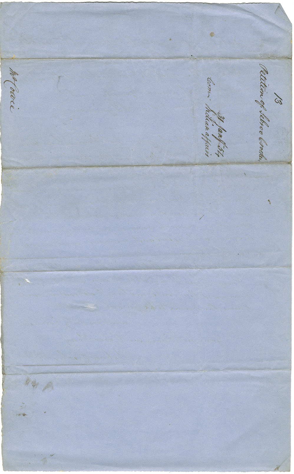 Petition of Dr. Crooker of Brookfield, Queens county, for payments for services to sick Mi'kmaq, with supporting letter from the Overseers of the Poor for the county.
