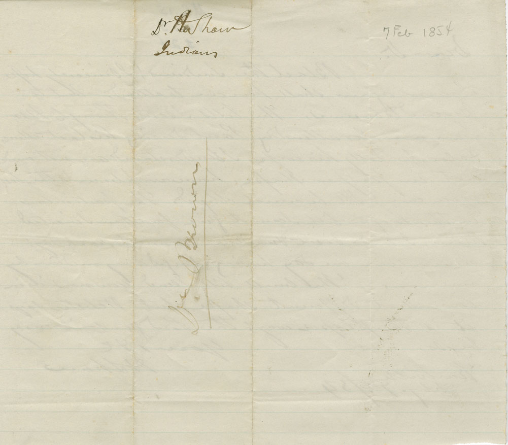Petition of Thomas Seaman, Overseer of the Poor for Horton township, for payment for services to Mi'kmaq, by H. Shaw of Kentville to Paul Paul of Gaspereau Lake, with a letter from Dr. Shaw that begins 