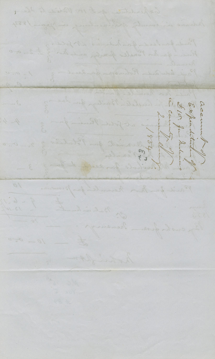 Account of expenditure of £10-0-0 voted to the Mi'kmaq in Lunenburg County in 1854.