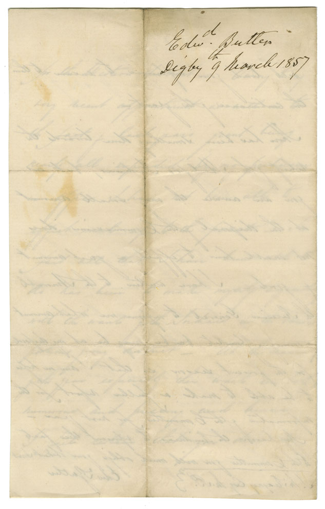 Letter from Edward Butler, newly appointed Commissioner for western district, to J. McKeagney, member of Committee for Indians, outlining financial problems.