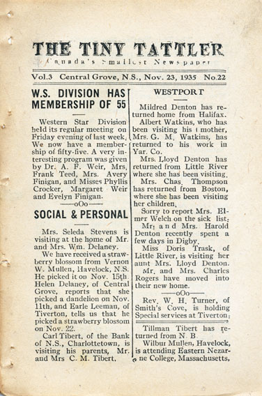 Nova Scotia Archives Nova Scotia Historical Newspapers