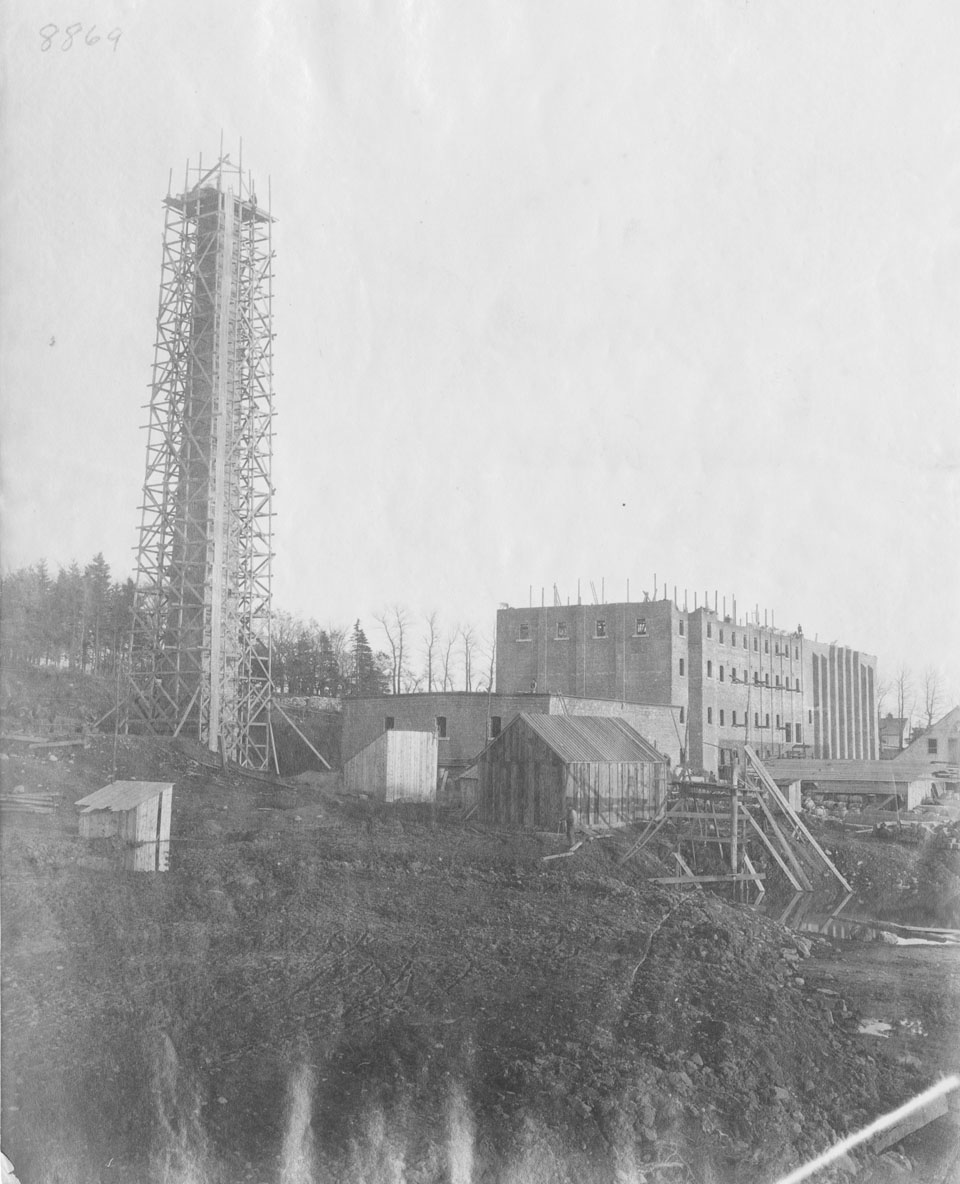 Acadia Sugar Refinery, Dartmouth, Nova Scotia, under construction