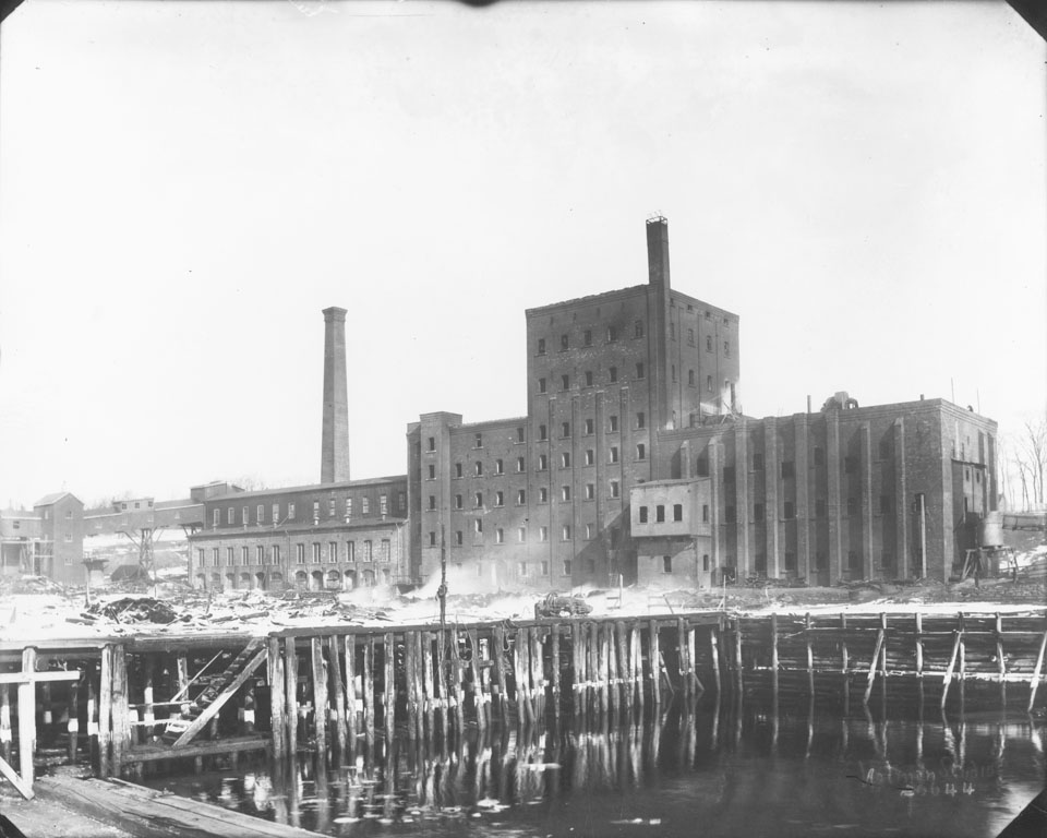 Acadia Sugar Refinery, Dartmouth, Nova Scotia, after the fire
