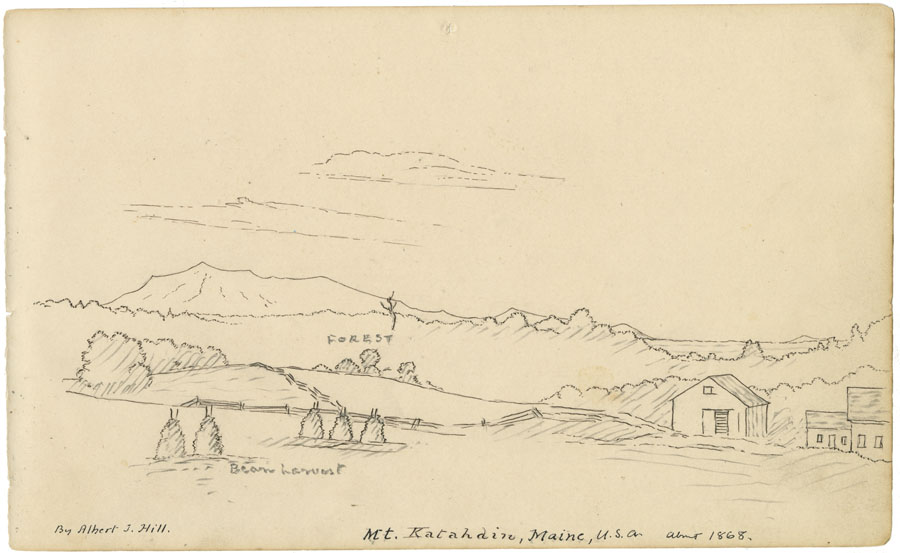 Artists: Hill, Albert J: Partridge Island, St. John, NB. 1867.