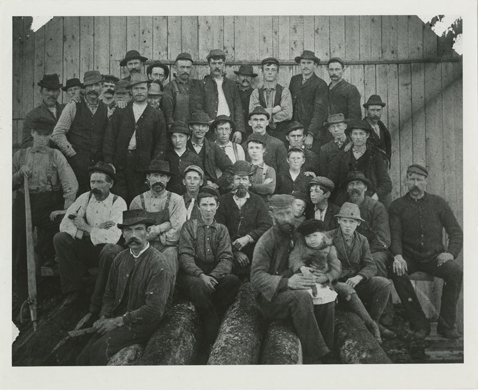photocollection : Industries: Lumbering: Mills: Sheet Harbour (West River): Rhodes & Curry Saw Mill Employees