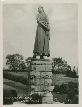 Places: Grand Pre, Kings Co.: General View: Evangeline's Statue, 2 copies