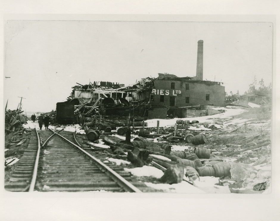Places: Halifax, Halifax Co.: Explosion 1917: [Turtle Grove Breweries, Messrs. Oland, Dartmouth, N.S.]