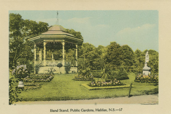 photocollection : Places: Halifax, Halifax Co.: General Views: Souvenir Booklet: Band Stand, Public Gardens