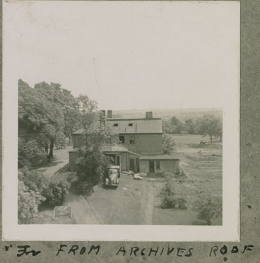 photocollection : Places: Halifax, Halifax Co.: Houses: Murray Homestead: taken from archives roof