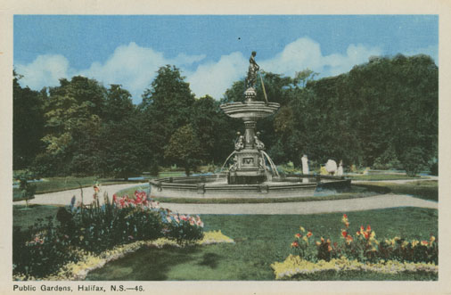 photocollection : Places: Halifax, Halifax Co.: Public Gardens: Fountain