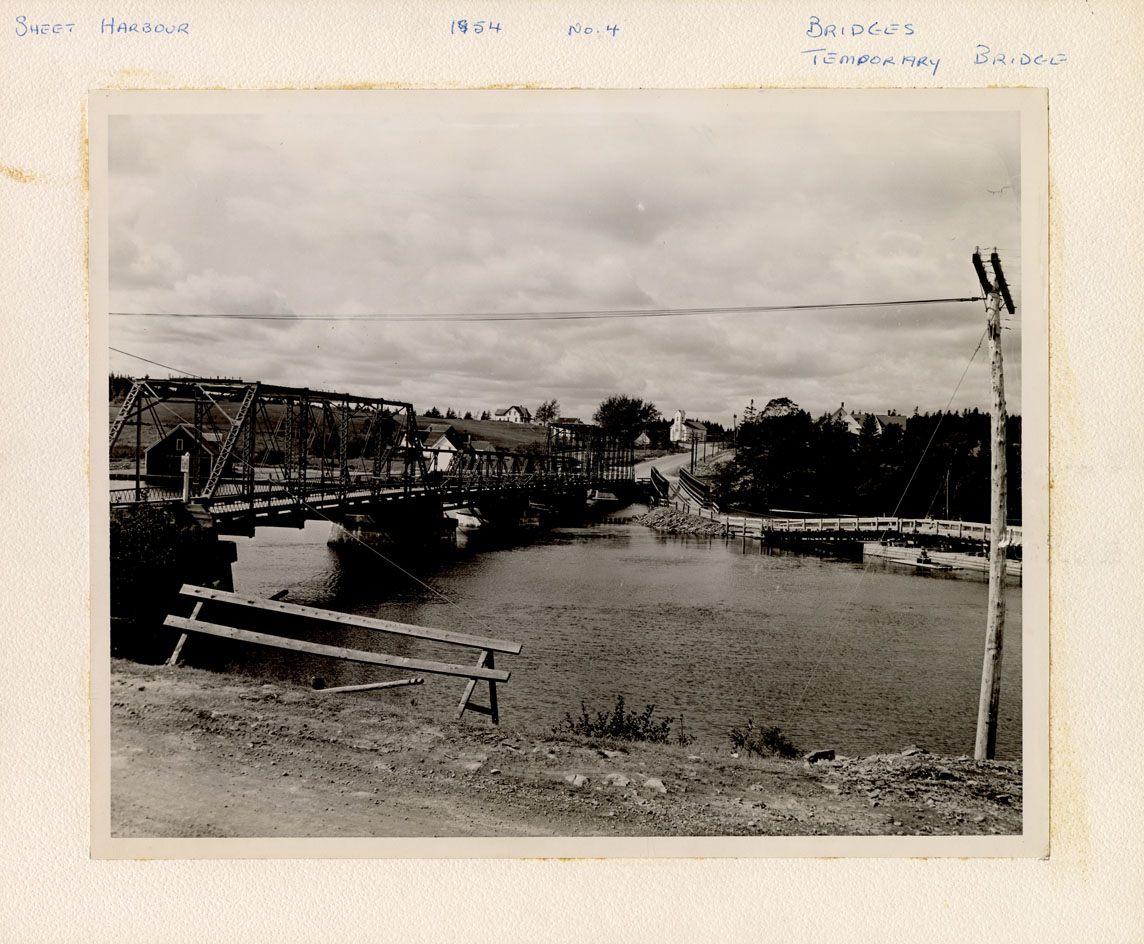 photocollection : Places: Sheet Harbour, Halifax Co.: Bridges: Temporary Bridge