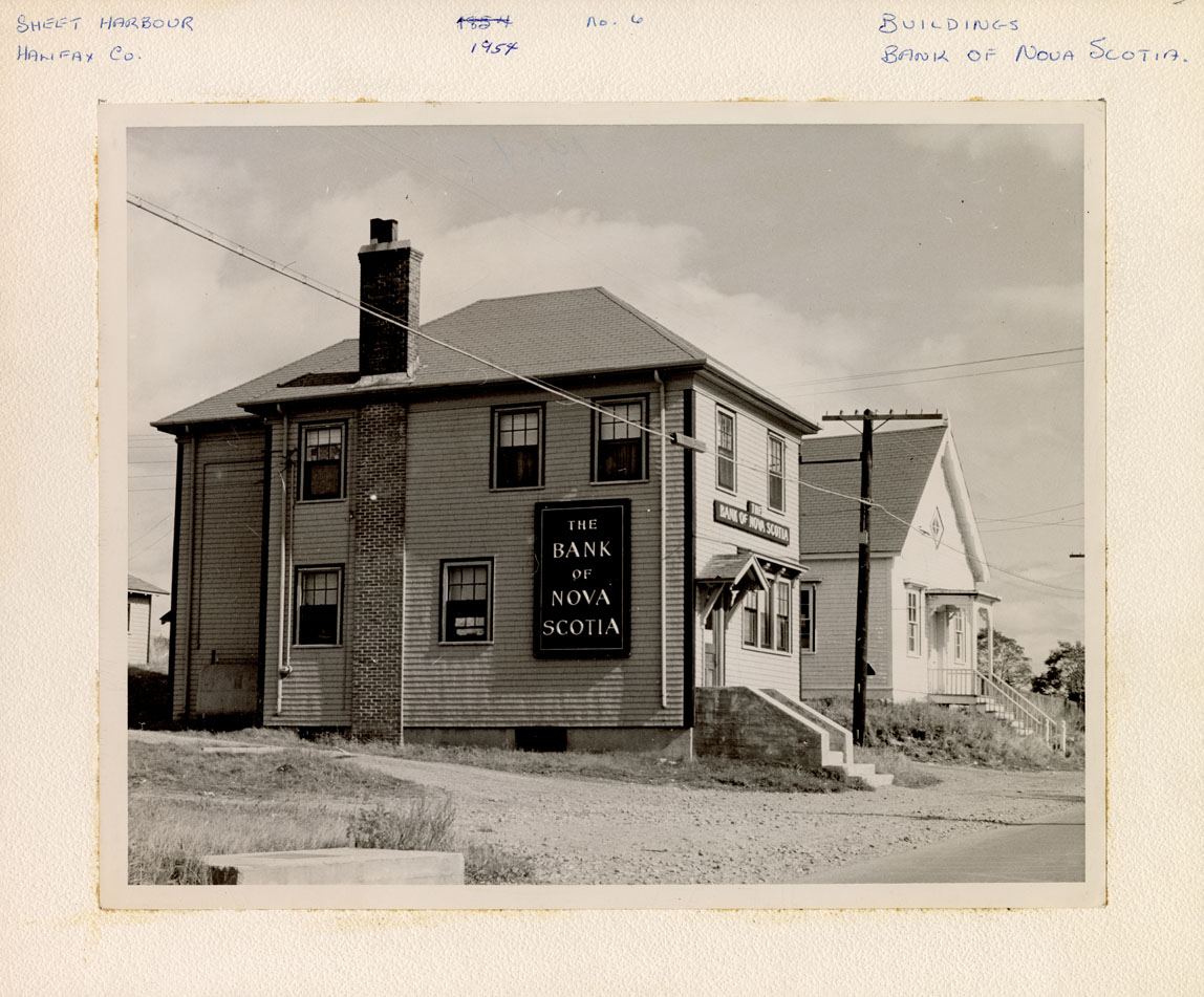 photocollection : Places: Sheet Harbour, Halifax Co.: Buildings: Bank of Nova Scotia