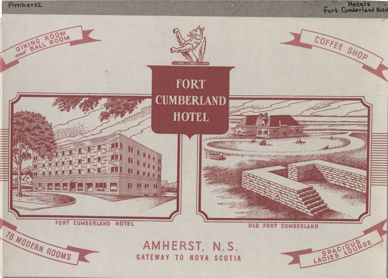Book Jackets, Advertisements, and Art Reproductions: Advertisement for Fort Cumberland Hotel
