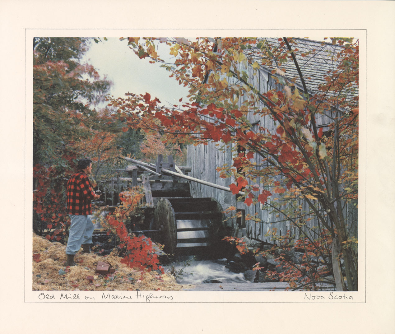 Book Jackets, Advertisements, and Art Reproductions: Atlantic Pavillion Photos of NS (from expo '67): Old Mill on Marine Highway