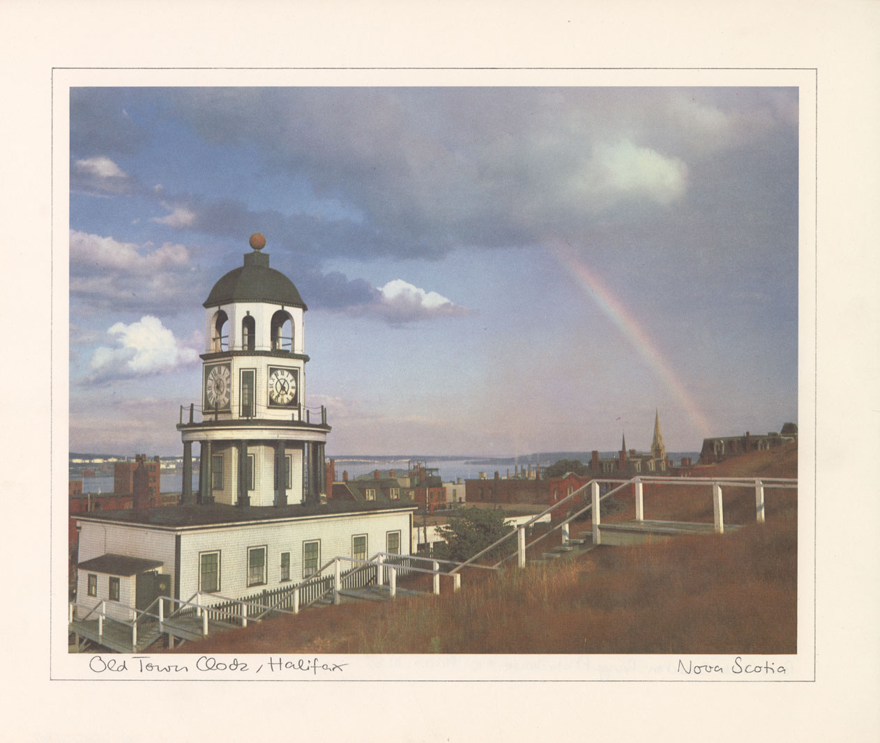 Book Jackets, Advertisements, and Art Reproductions: Atlantic Pavillion Photos of NS (from expo '67): Old Town Clock - Halifax