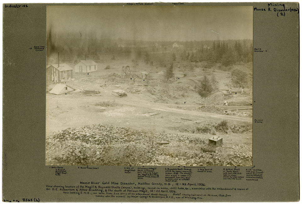 piers : Moose River Gold Mine Disaster, Halifax County, Nova Scotia, 12-22 April, 1936