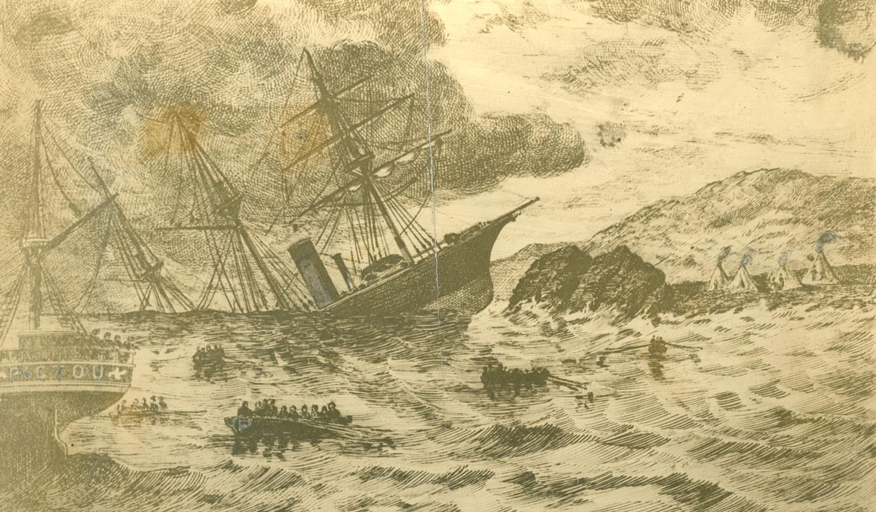 ''Wreck of the <i>Adalia</i> on St. Paul's Island''