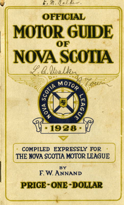 <i>Official Motor Guide of Nova Scotia, 1928</i>