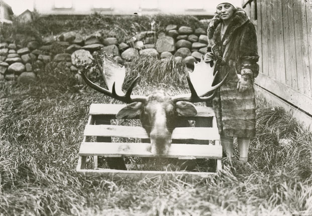 Unidentified Woman With the Head of a Moose