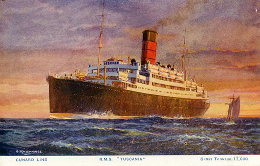 ''Cunard Line: R.M.S <i>Tuscania</i>''