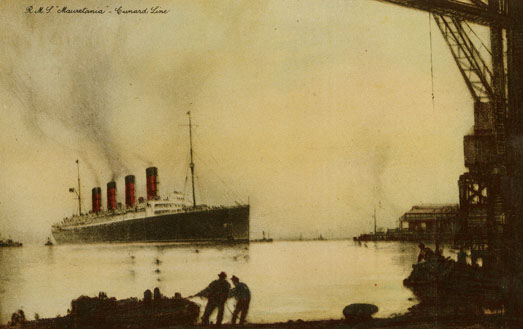 ''R.M.S <i>Mauretania</i>, Cunard Line''