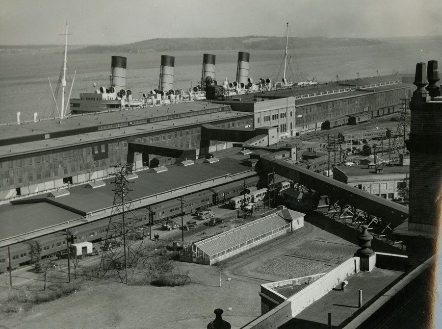 Four-Funnelled Liner at Halifax Ocean Terminals