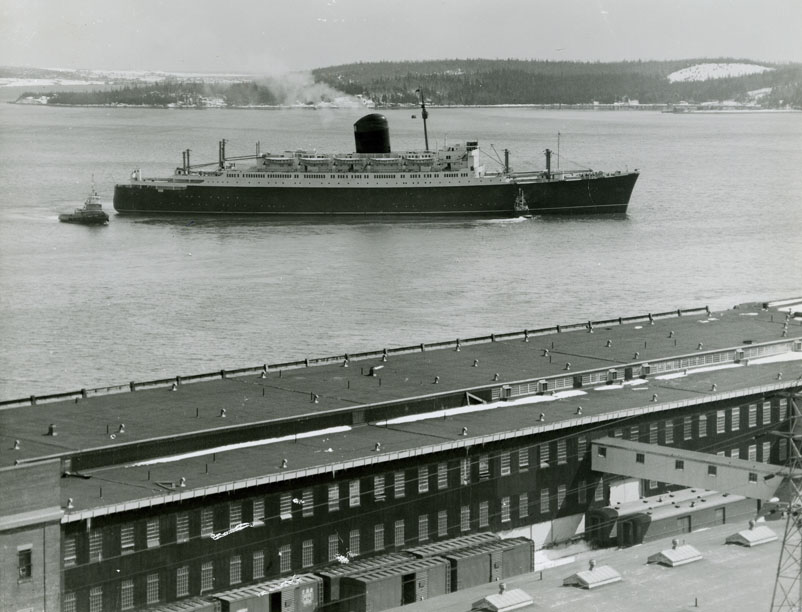 Cunard Liner <i>Carinthia</i> from Nova Scotian Hotel