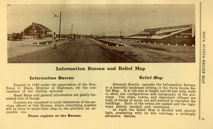 ''Information Bureau and Relief Map''