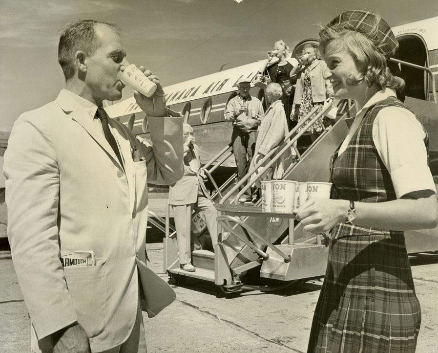 ''Ed Migdalski Catches a Real Nova Scotia Welcome at Yarmouth, 1960''
