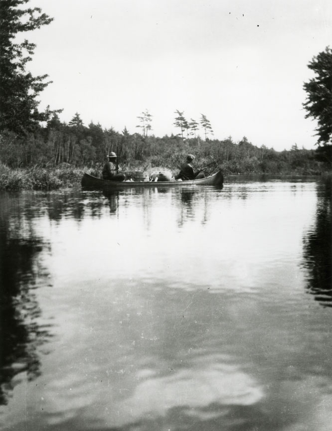 Unidentified Men in Canoe